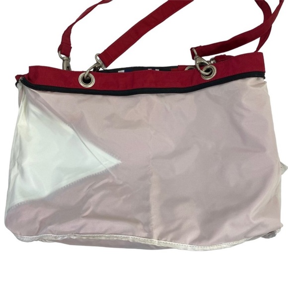 LL Bean Sailing Tote Handbag Vintage Nautical Flag - Picture 6 of 9